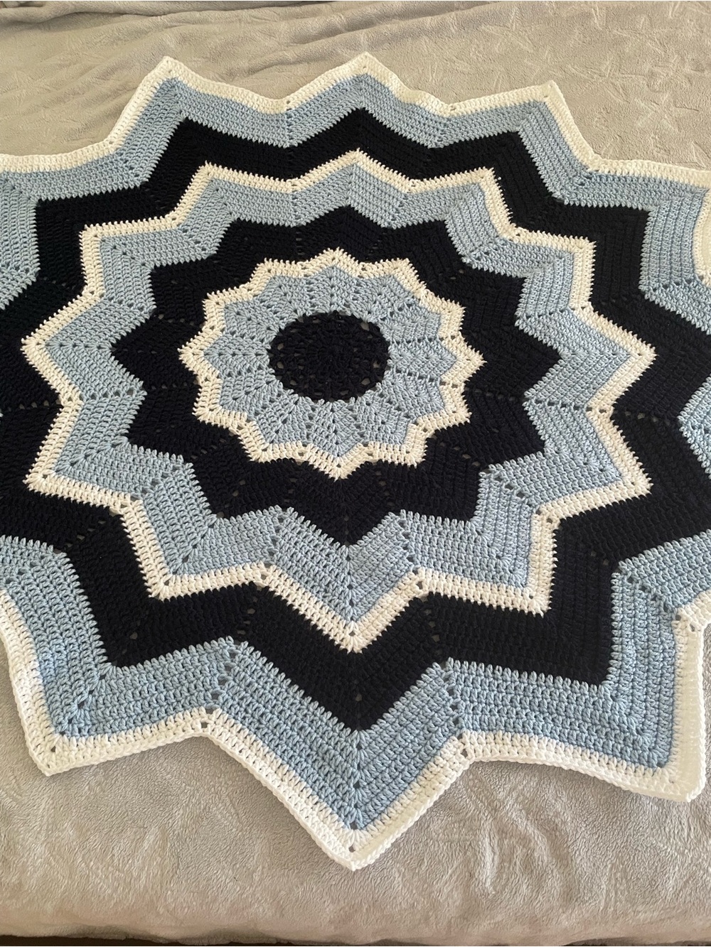 Handmade Crochet Star Blanket